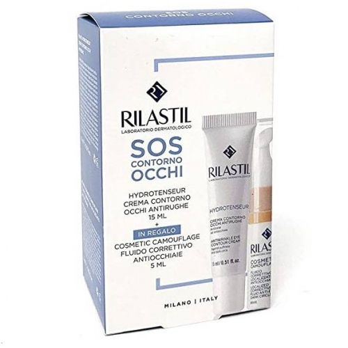RILASTIL HYDROTENSEUR COFANETTO OCCHI 2 PEZZI CON CREMA CONTORNO OCCHI 15 ML + RILASTIL CAMOUFLAGE FUIDO CORRETTIVO ANTIOCCHIAIE 5 ML
